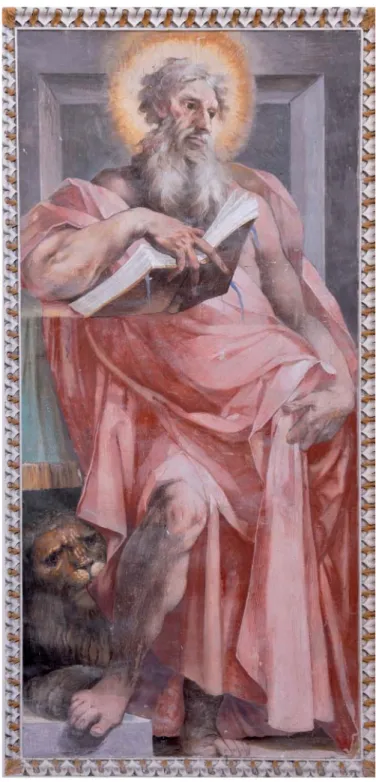 Fig. 15. Cesare e Vincenzo Conti, San Girolamo, Macerata, chiesa di Santa Maria delle  Vergini, Cappella dei Bifolchi, pilastro sinistro