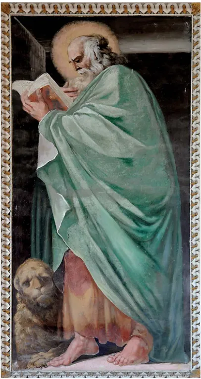 Fig. 16. Cesare e Vincenzo Conti, San Marco, Macerata, chiesa di Santa Maria delle Vergini,  Cappella dei Bifolchi, pilastro destro