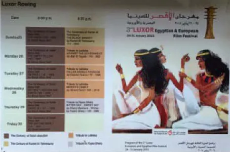 Fig. 4. La locandina di presentazione dell’“Egyptian &amp; European Film Festival 2015”