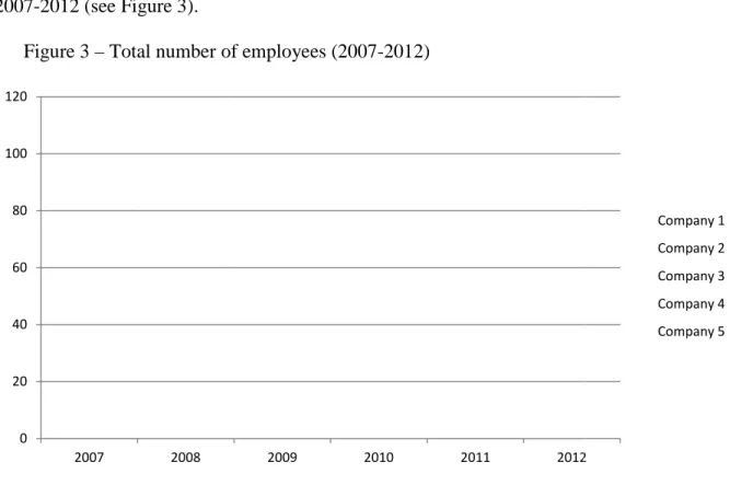 Figure 3 – Total number of employees (2007