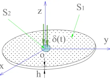 Figure 2.2 – Plaque en vibration forcée