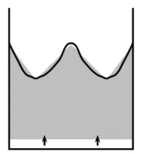 Figure 31 – Phénomène de vagues à la surface d’un lit de poudre soumis à des vibrations verticales.