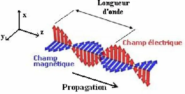 Figure  I-4 : Champ électromagnétique 