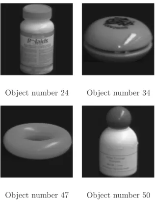 Figure 6: Four tested objects (24,34,47,50)