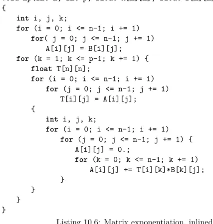 Table 10.1: Times in seconds for invariant analyses of empty nested for loops with varying depths