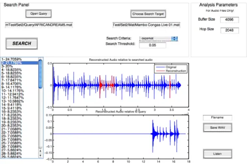 Figure 5.12: Data Guidage GUI for Micro Audio Query – Second result.