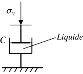 Figure 8. Représentation du  liquide de Newton (Amortisseur). 