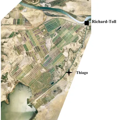 Figure 17 : Localisation de Thiago (photographie aérienne) 