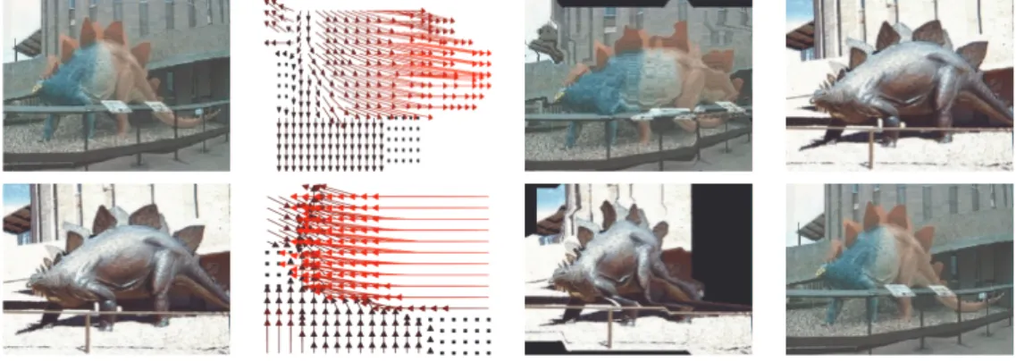 Figure 3.1: The leftmost picture in each row is matched to the rightmost one.