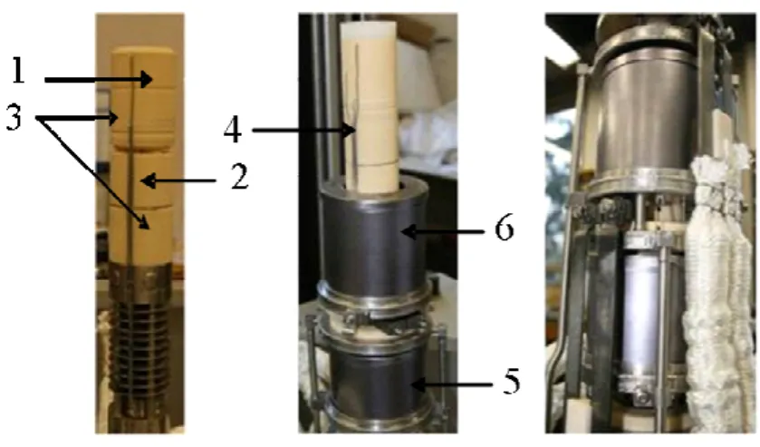 Figure  I-15:  assemblage  et  montage  du  réacteur  (partie  Nickel  et  partie  alumine)  dans  les fours