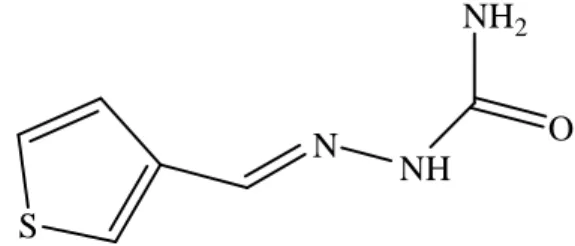 Figure 3-1 : Semicarbazone du thiophène-3-carboxaldéhyde (3STCH). 