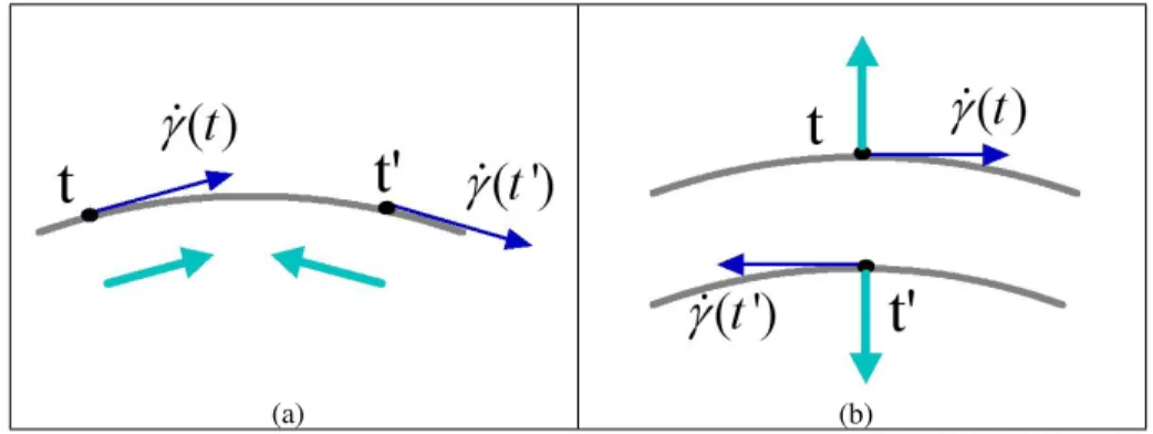 Figure 2.2. The e ff ects of the quadratic HOAC term in equation (2.4) (thin blue arrow: