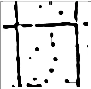 Figure 3.5. Experiment on Figure 1(a) at full resolution (size: 2560 × 2560, road width ' 96 pixels), using the multiresolution model E primary,mul .