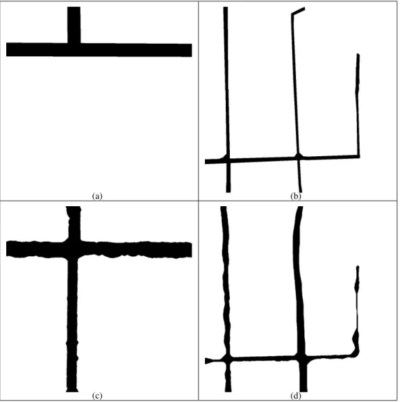Figure 4.2. Experiments on the later pair of images in Figure 4.1 at full resolution using the GIS-based HOAC model