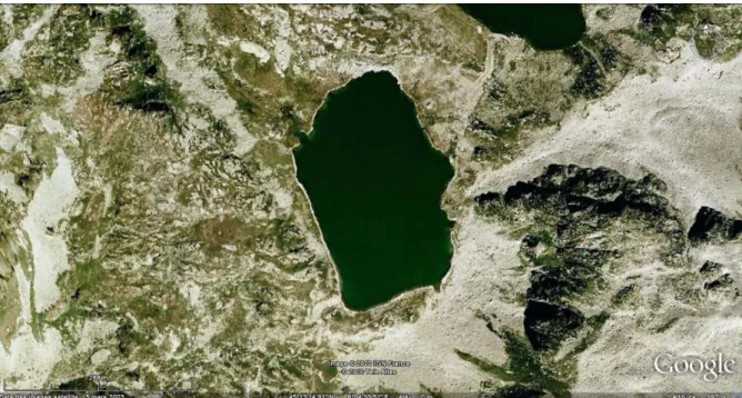Figure I.12 : Photo satellite du lac de La Sagne (Google Earth) 