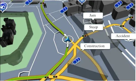 Figure 2.4: Navigation application in VANETs.