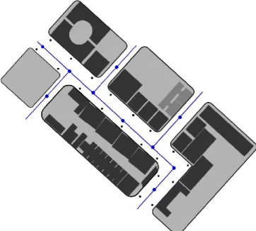Figure 19. Carte d’un quartier de ville en représentation vectorielle