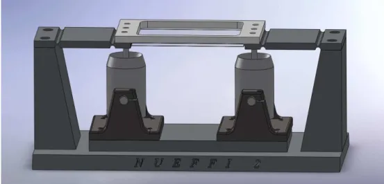 Figure 4.2 – Montage exp´erimental “Non uniform excitation for Faraday instability”.