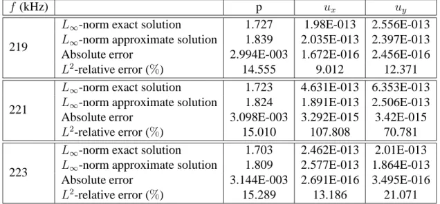 Table II.5.6 – Error results for linear polynomial elements using Mesh 2 and no curved boundary edges.