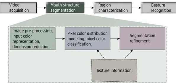 Figure 2.5: Mouth gesture detection in video sequences, as addressed in this work.