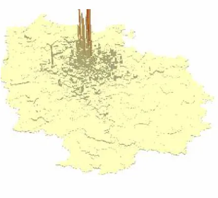 FIGURE 1   Human Activity Density in 1999 (Source: Census 99). 
