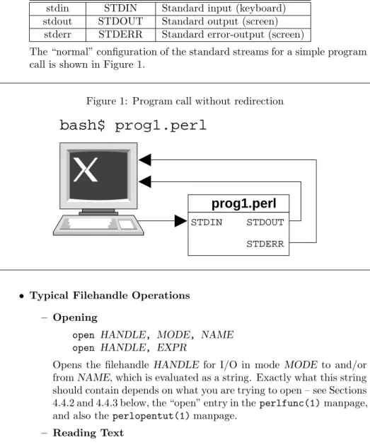 Figure 1: Program call without redirection