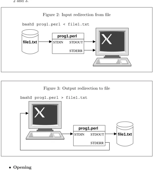 Figure 2: Input redirection from file