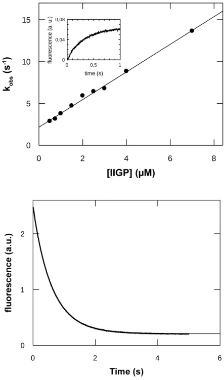 Figure 3.4.  Stopped flow measurements 