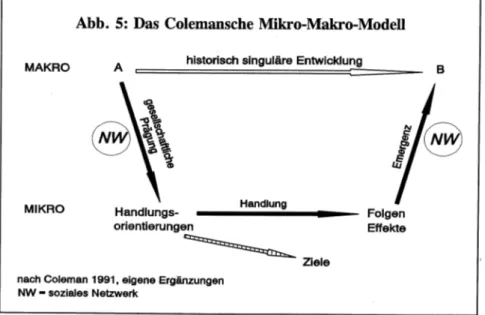 Abb.  5:  Das Colemansche Mikro-Makro-Modell 