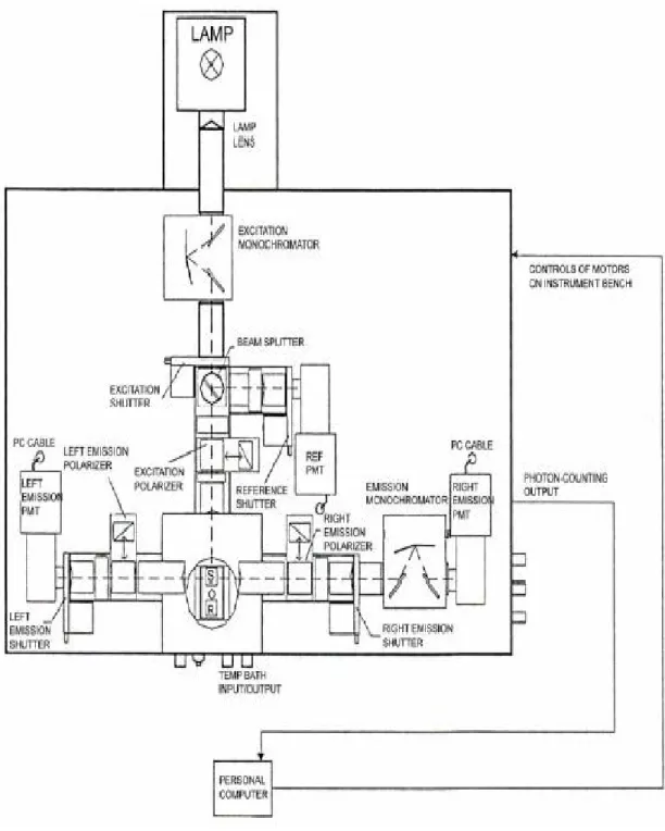 Figure 2.4: Schematic illustration of the K2 fluorescence spectrometer. 