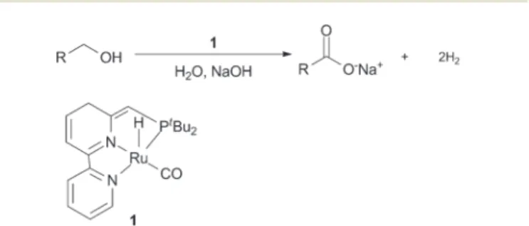 Fig. 1 Direct oxidation of alcohols using a bipyridine ruthenium catalyst 1. 11