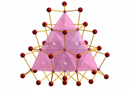 Figure 1.3.: Sc 24 I 30 C 10 : A tetrahedron composed of edge-sharing {Sc 4 C} tetrahedra.
