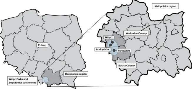 Figure 3 Location of the Polish case study area (Source: own illustration) 