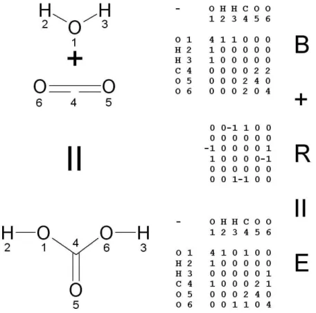 Abbildung  3:  Chemische  Reaktion  von  Kohlendioxid  und  Wasser  zu  Dihydrogencarbonat   (Kohlensäure)