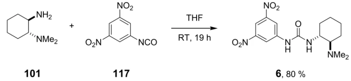 Figure 5.3 X-ray structure of 1-(3,5-dinitrophenyl)-3-{(1R,2R)-2-(dimethylamino)cyclohexyl}urea 6