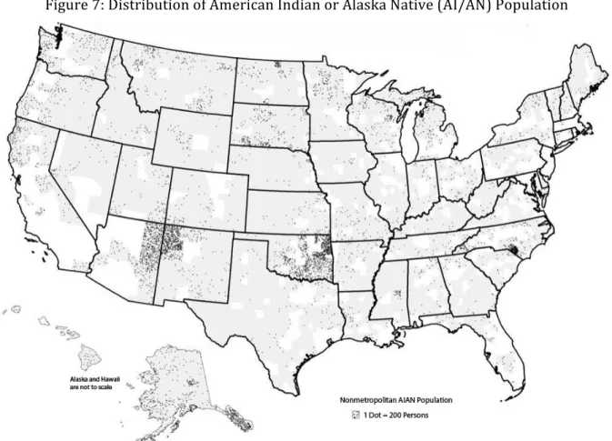 Figure   7:   Distribution   of   American   Indian   or   Alaska   Native   (AI/AN)   Population   