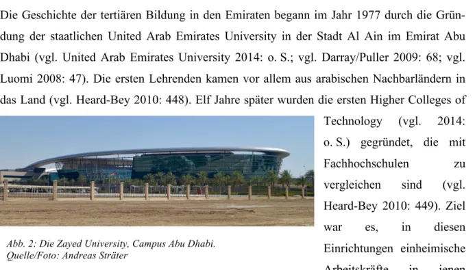 Abb. 2: Die Zayed University, Campus Abu Dhabi.  