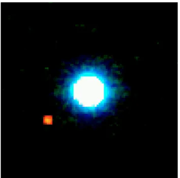 Figure 1.7: Composite image of the brown dwarf 2M1207 and its gas giant companion in the infrared (Chauvin et al., 2004).