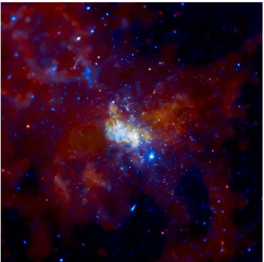 Fig. 1.14: Sagittarius A* in X-ray domain. The image is 15 arcmin across. [Image credit to NASA (2018b), &#34;NASA/CXC/SAO&#34;]