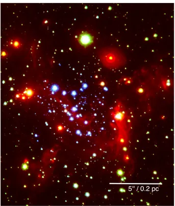 Fig. 1.2.: HKL-composite of the nuclear cluster.