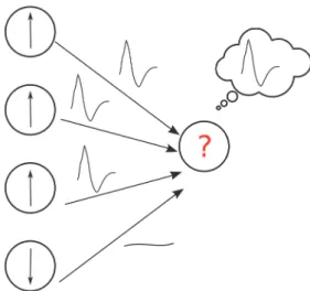 Figure 2.3: A simplistic view of neural computation as an Ising model.