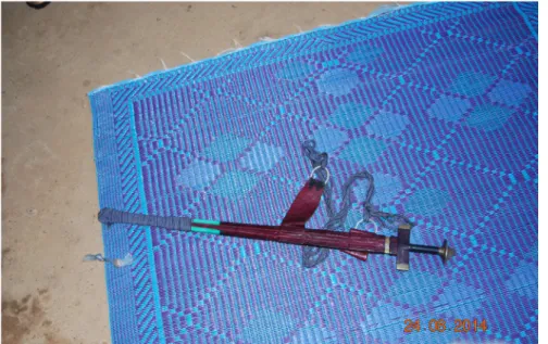 Figure 7: Mossa’s sword on 24/08/2014. Photograph S. Diallo.