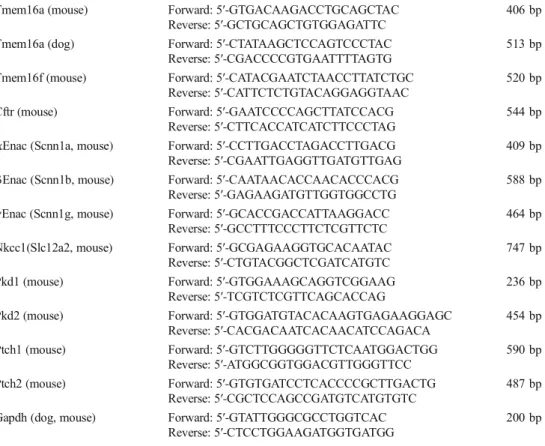 Table 2 Primers for real-time PCR