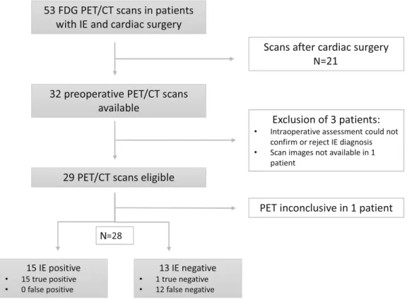 Table 4 depicts clinical characteristics of patients with true-positive and false-negative FDG PET/CT scans