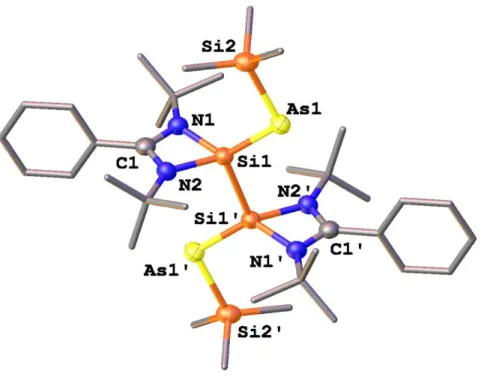 Figure 3 - 15: Molecular structure of compound 3-3. Thermal ellipsoids are shown with 50% probability