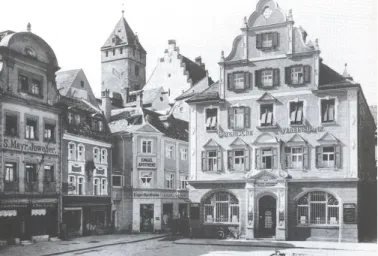 Abb. 426: Regensburg. Neupfarrplatz. Bayerische Vereinsbank um 1930.