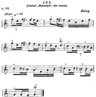 Figure 3.6: An instrumental melody from Bartók 1913 (No. 292) 