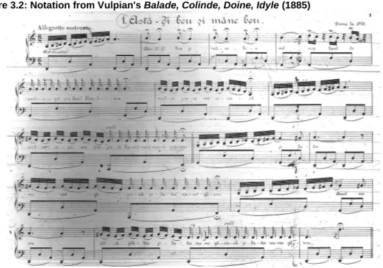 Figure 3.2: Notation from Vulpian's Balade, Colinde, Doine, Idyle (1885) 