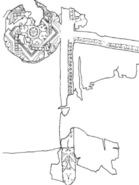Abb. 11   Halspartie einer Tunika mit Purpurwirkereien aus  dem Grab des Elahbel in Palmyra 