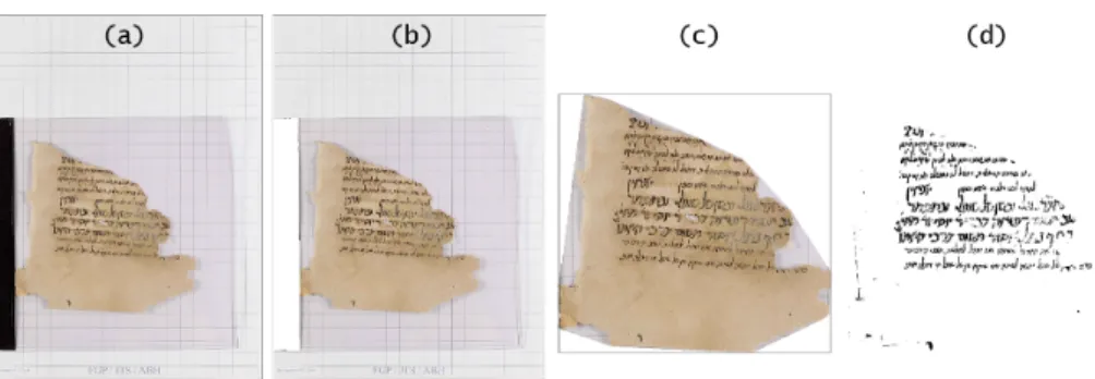 Figure 1. Example of a document from the Cairo Genizah (ENA collection). (a) The original image